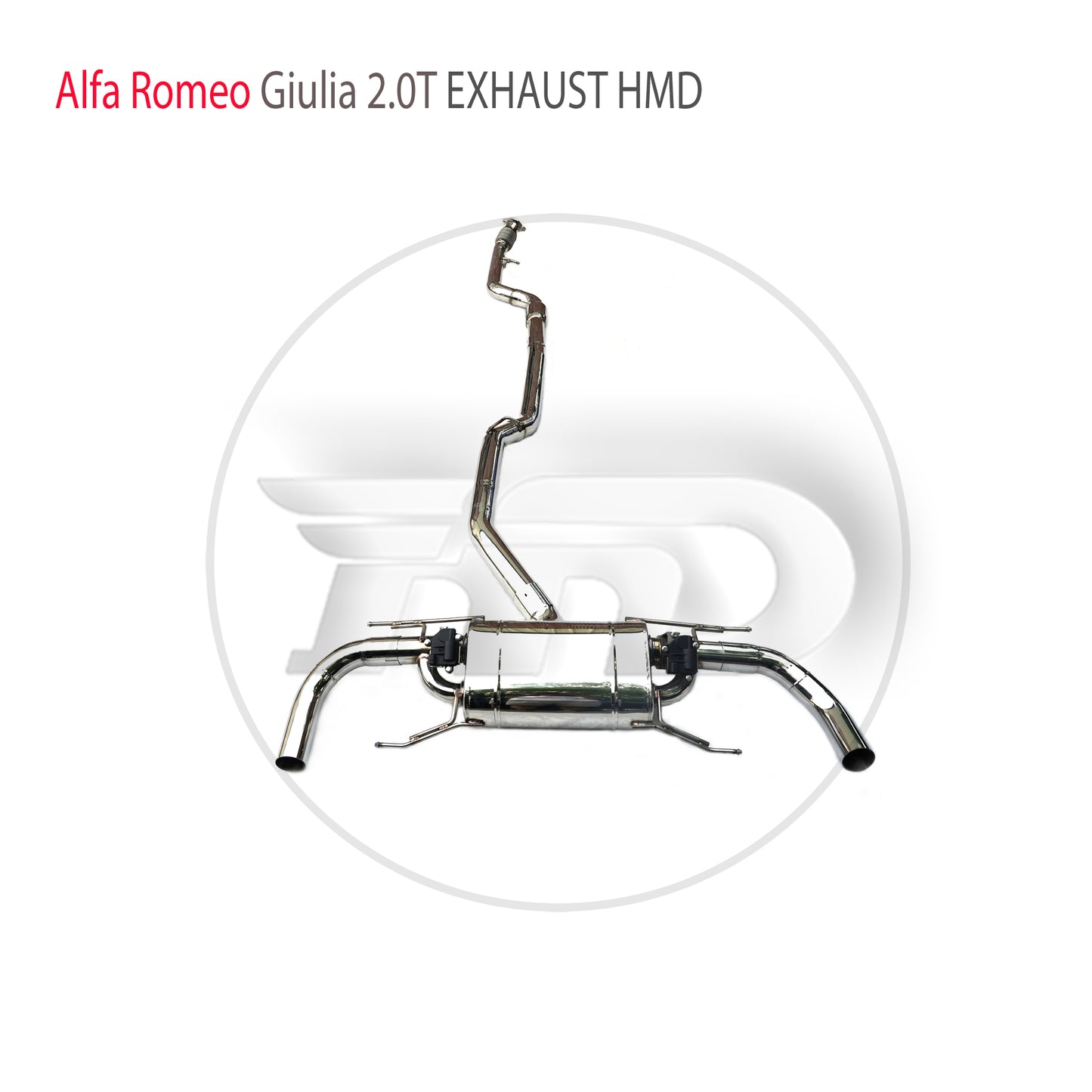 For HMD Stainless Steel Exhaust System Performance Catback for Alfa Romeo Giulia 2.0T Auto Accesorios Electronic Valve Muffler