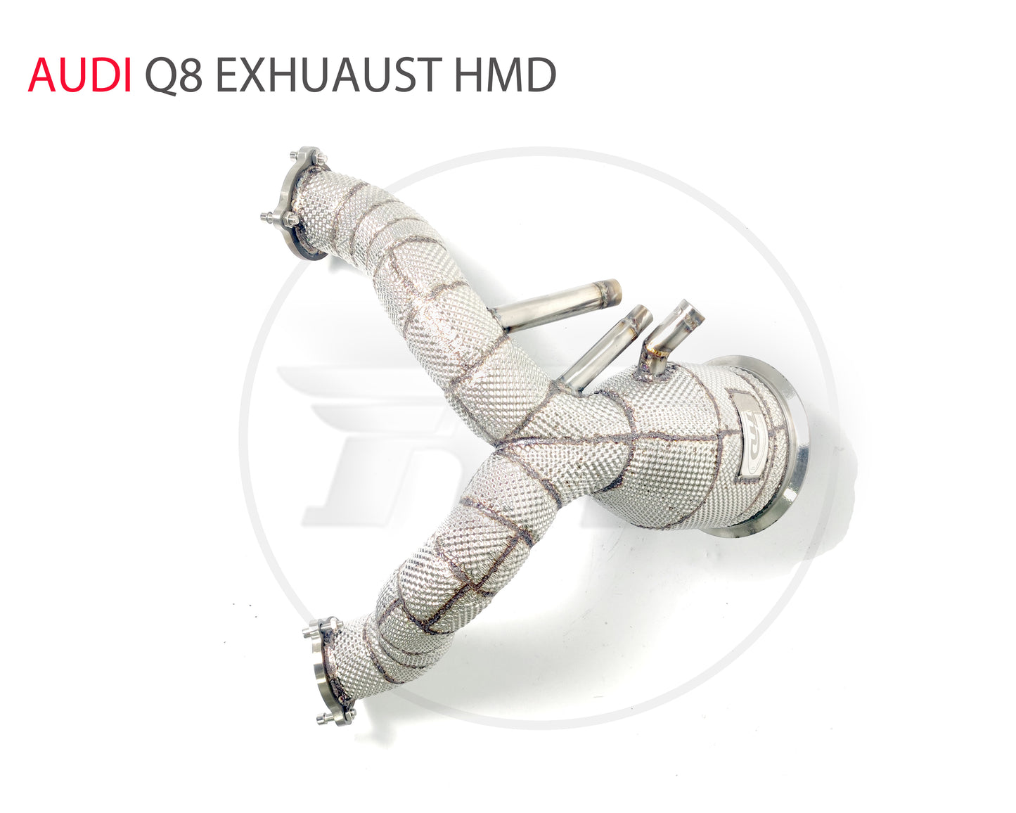 Exhaust Manifold High Flow Downpipe for Audi Q8 3.0T 2019-2023 OPF Version Car Accessories With Catalytic Catless Pipe