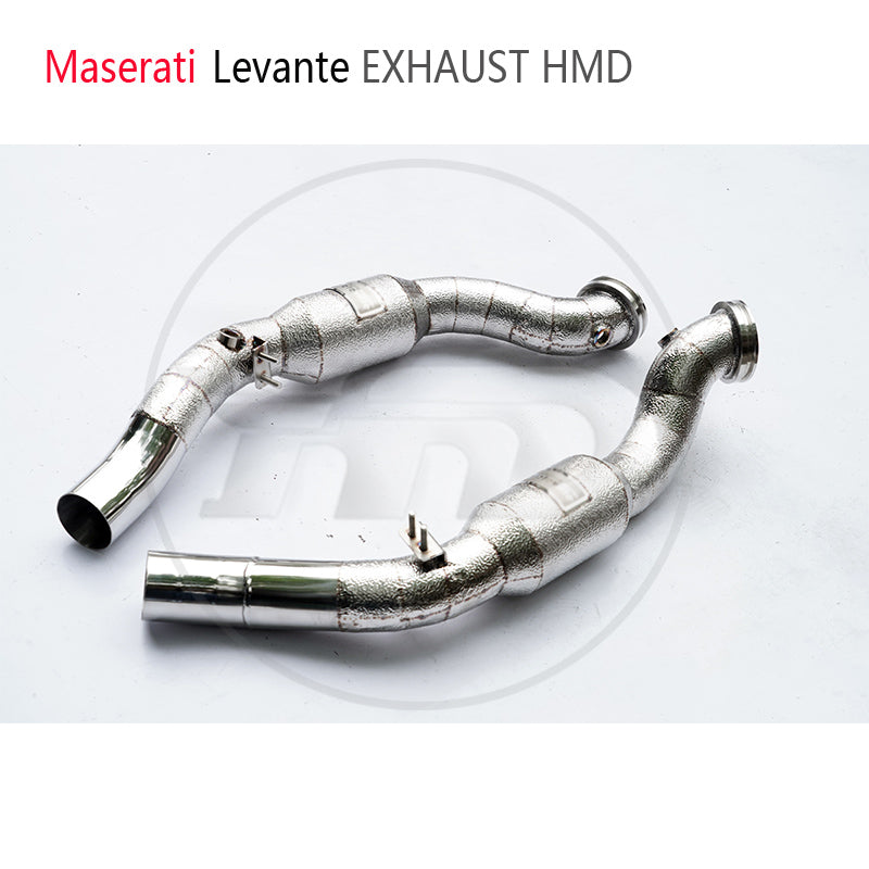Car Accessories Stainless Steel Exhaust Downpipe for Maserati Levante With Catalytic Converter Manifold Catless Header