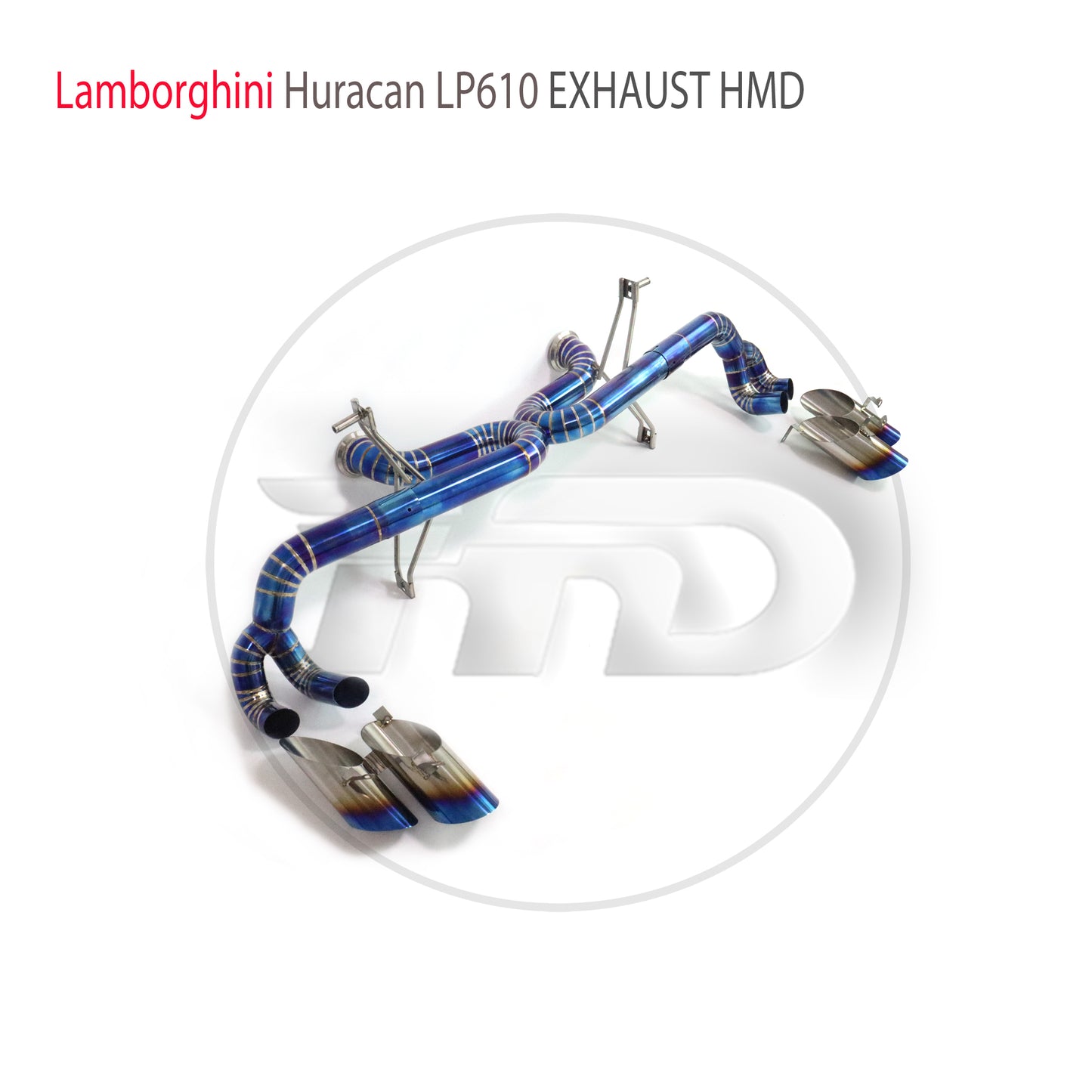Titanium Alloy Exhaust System Performance Catback For Lamborghini Huracan LP580 LP610 WIthout Valve Muffler With Ti Tips
