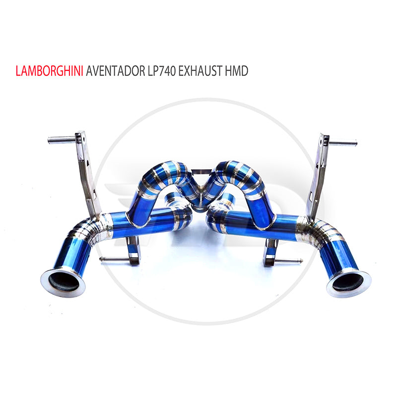 Titanium Alloy Exhaust Manifold Downpipe is Suitable For Lamborghini Aventador LP740 Muffler For Cars