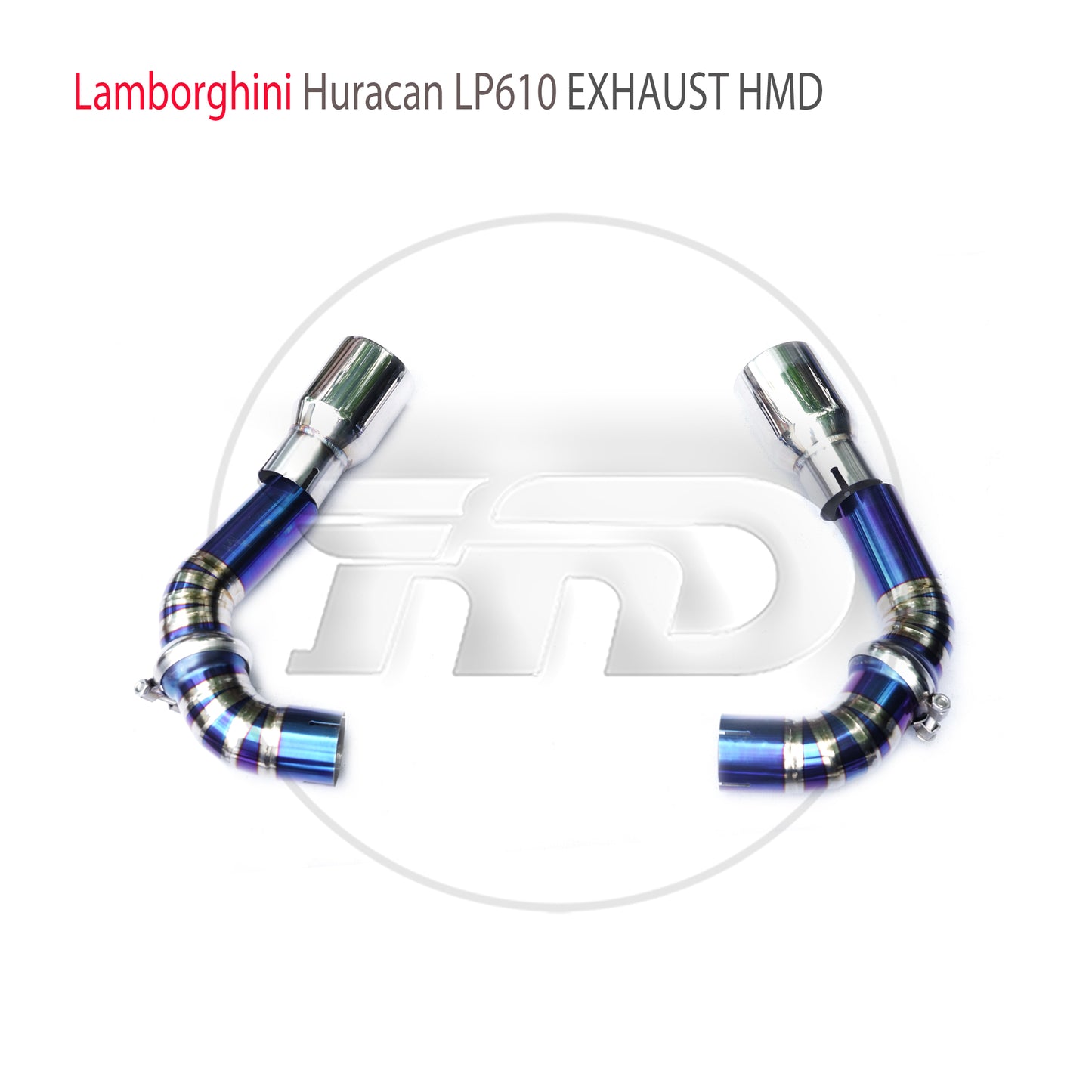 Titanium Alloy Exhaust System Performance Catback For Lamborghini Huracan LP610 Modify STO Style Rear Bumper Valve Muffler