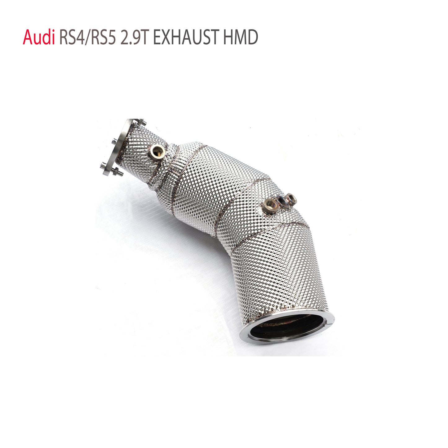 Exhaust System High Flow Performance Downpipe for Audi RS4 RS5 2.9T Car Accessories With Cat Pipe