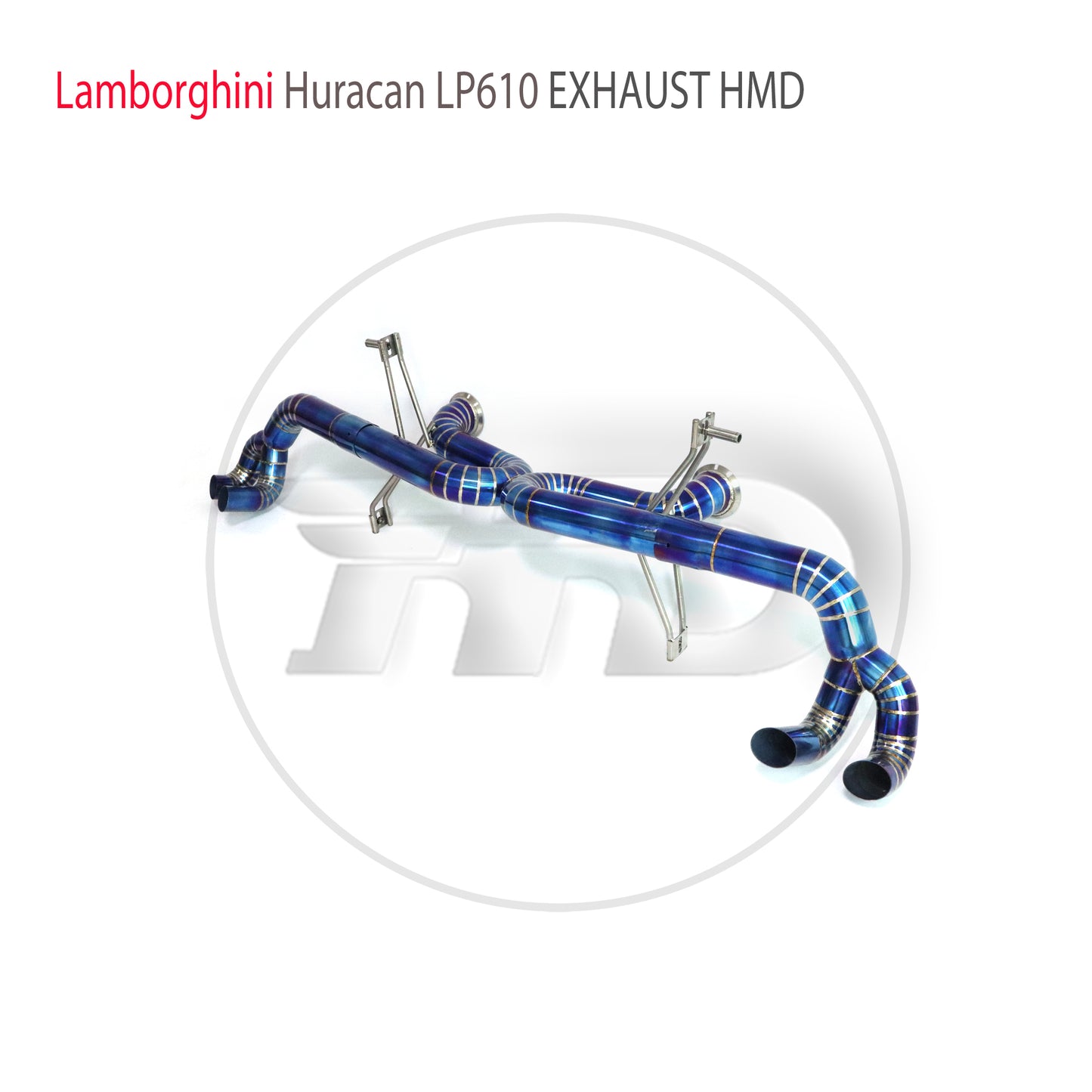 Titanium Alloy Exhaust System Performance Catback For Lamborghini Huracan LP580 LP610 WIthout Valve Muffler With Ti Tips