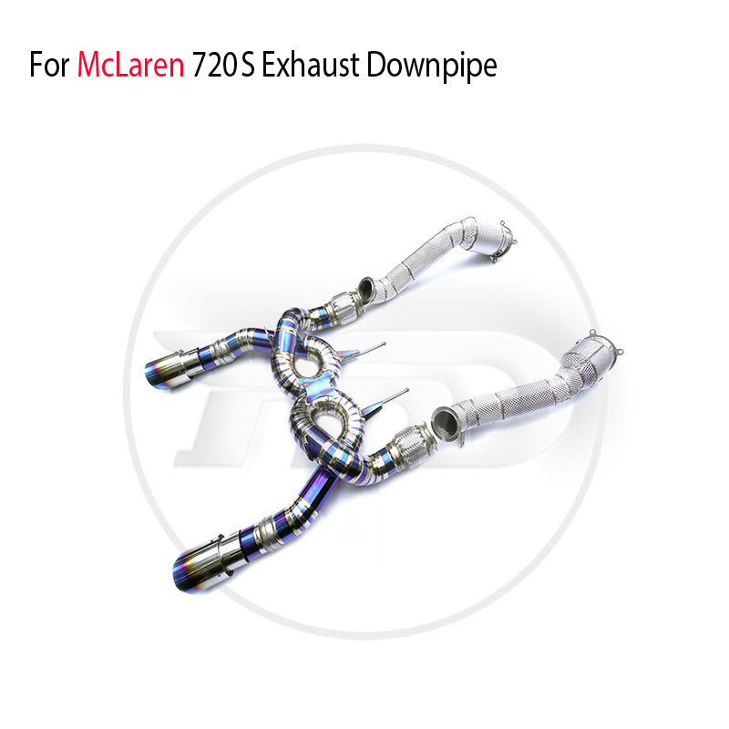 Titanium Alloy Exhaust System Performance Catback And Downpipe for McLaren 720S Auto Modification Electronic Valve Muffler