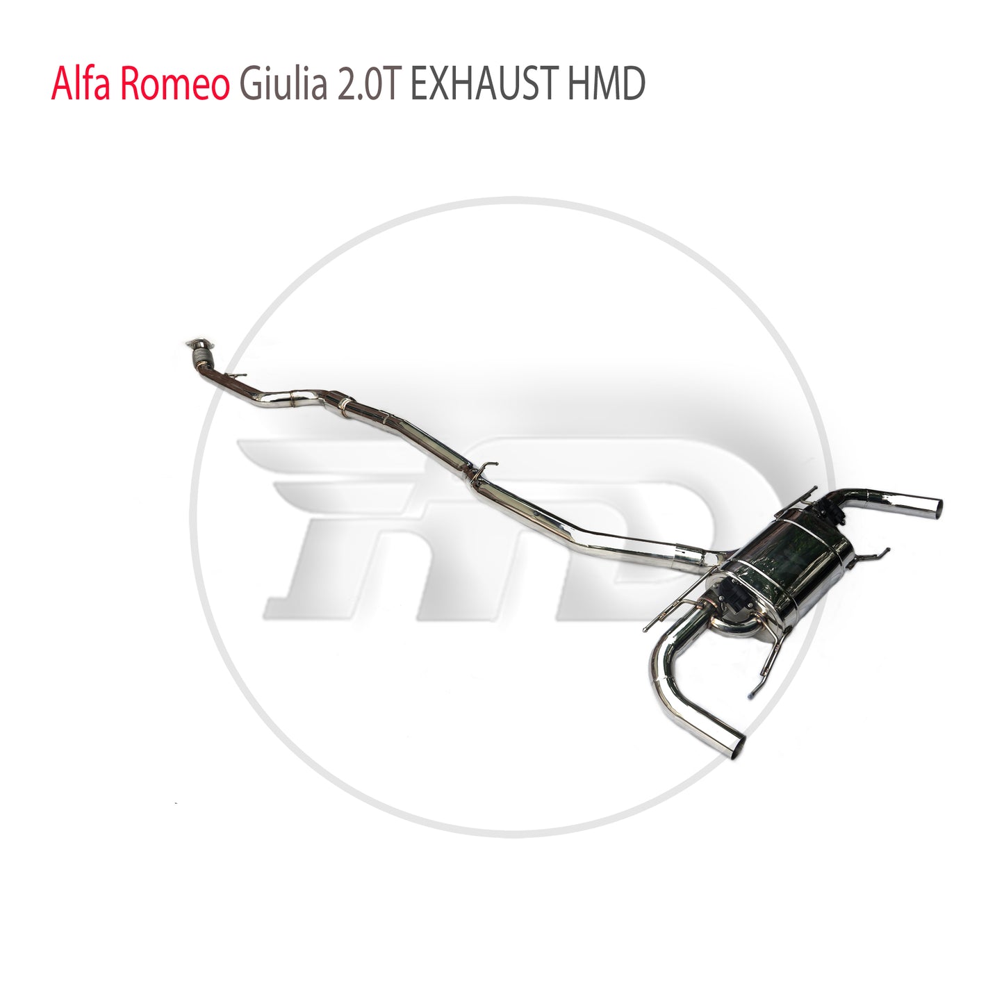 For HMD Stainless Steel Exhaust System Performance Catback for Alfa Romeo Giulia 2.0T Auto Accesorios Electronic Valve Muffler