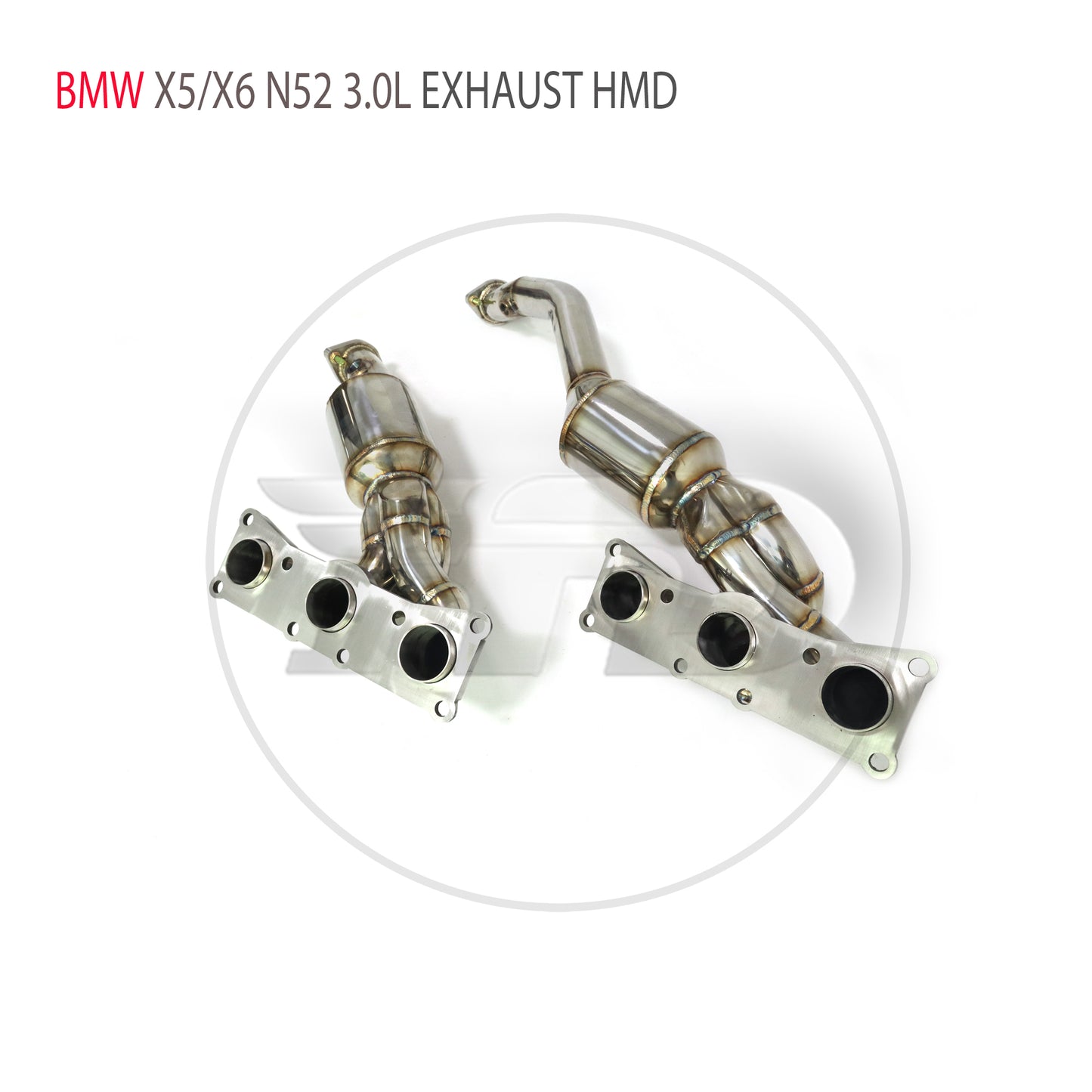 Exhaust System Manifold High Flow Performance Downpipe for BMW X5 X6 N52 3.0L Engine Car Accessories With Catalytic