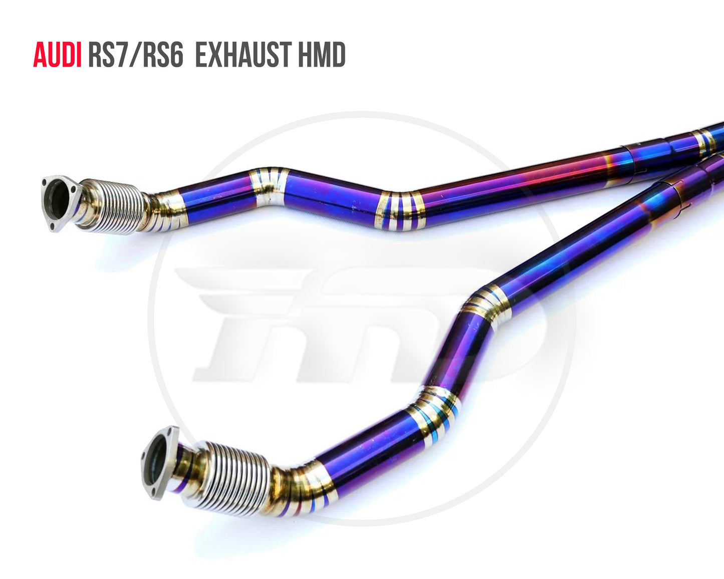 Titanium Alloy Exhaust System Performance Catback for Audi RS6 RS7 C7 C8 Auto Modification Electronic Valve Muffler