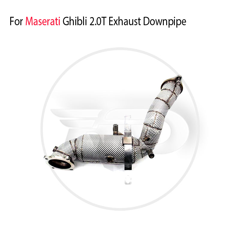 Stainless Steel Exhaust System High Flow Performance Downpipe for Maserati Ghibli 2.0T Car Accessories With Catalyst