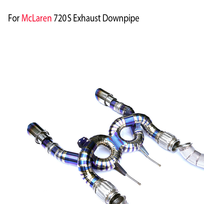 Titanium Alloy Exhaust System Performance Catback And Downpipe for McLaren 720S Auto Modification Electronic Valve Muffler