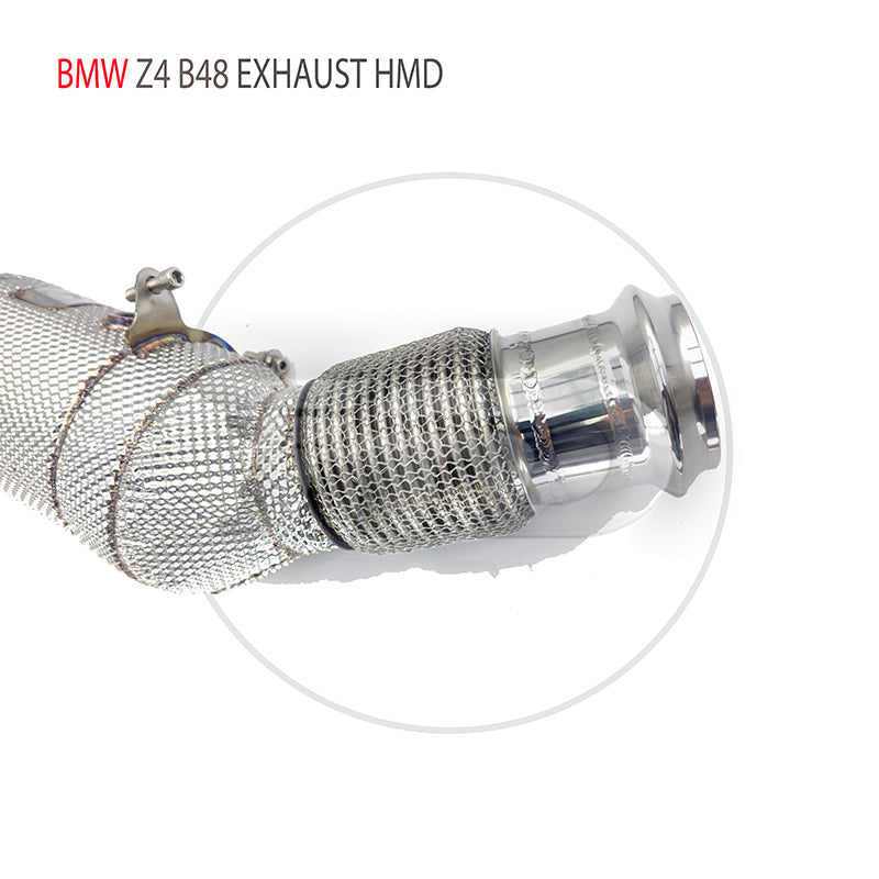 For Stainless Steel Exhaust System without cat Downpipe for BMW Z4 G29 B48 Car Accessories