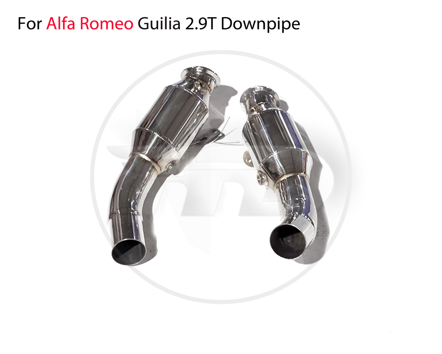 For Exhaust Manifold Downpipe for Alfa Romeo Giulia Stelvio Car Accessories Without Catalytic Converter Header Without Cat Pipe
