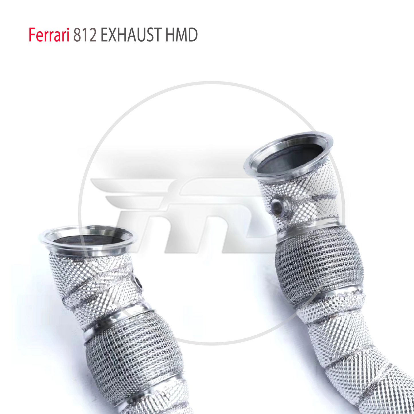 Stainless Steel Exhaust System High Flow Performance Downpipe for Ferrari 812 Car Accessories