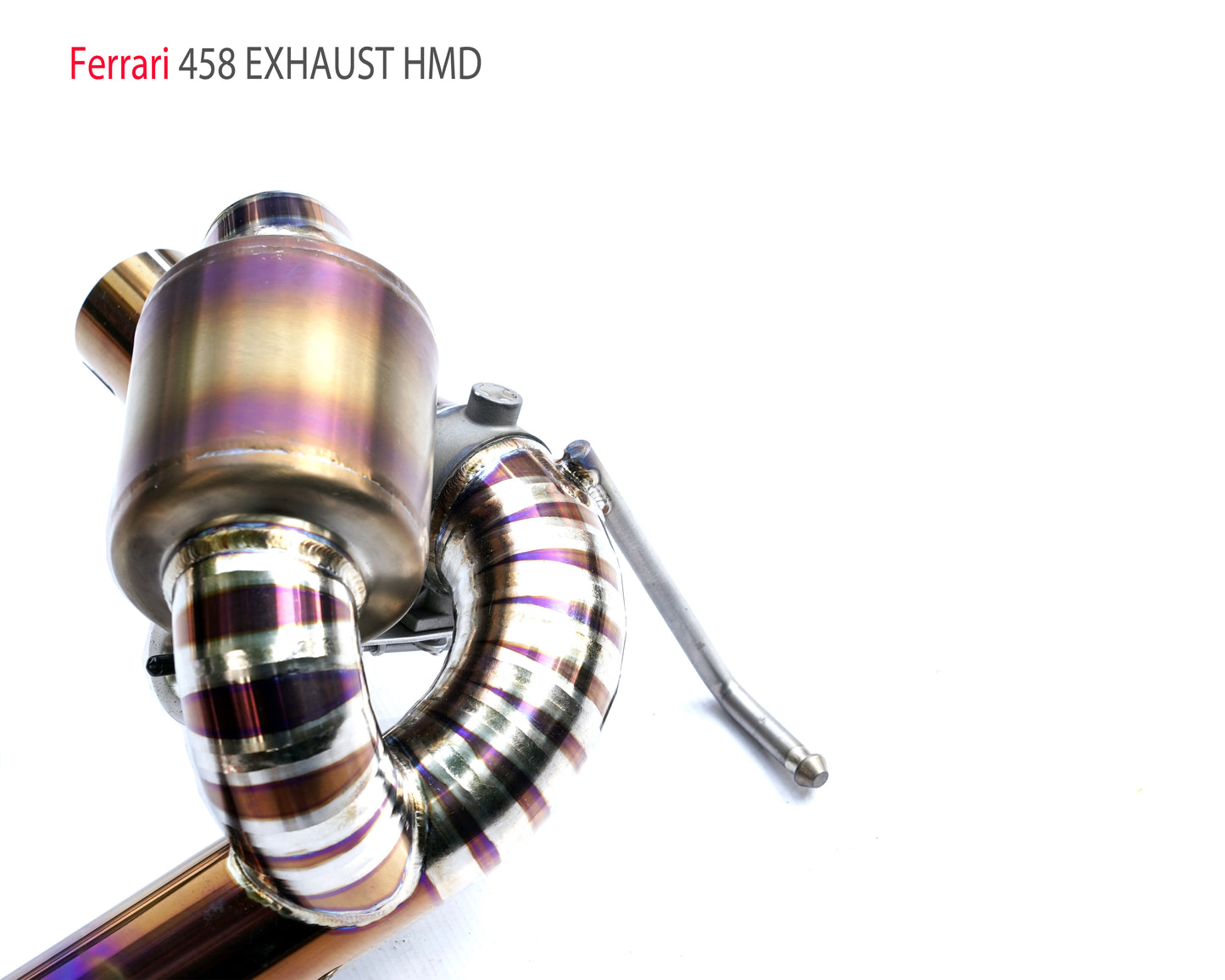 Titanium Alloy Exhaust System is Suitable For Ferrari 458 Auto Modification Electronic Valve Catback Pipe With Tips