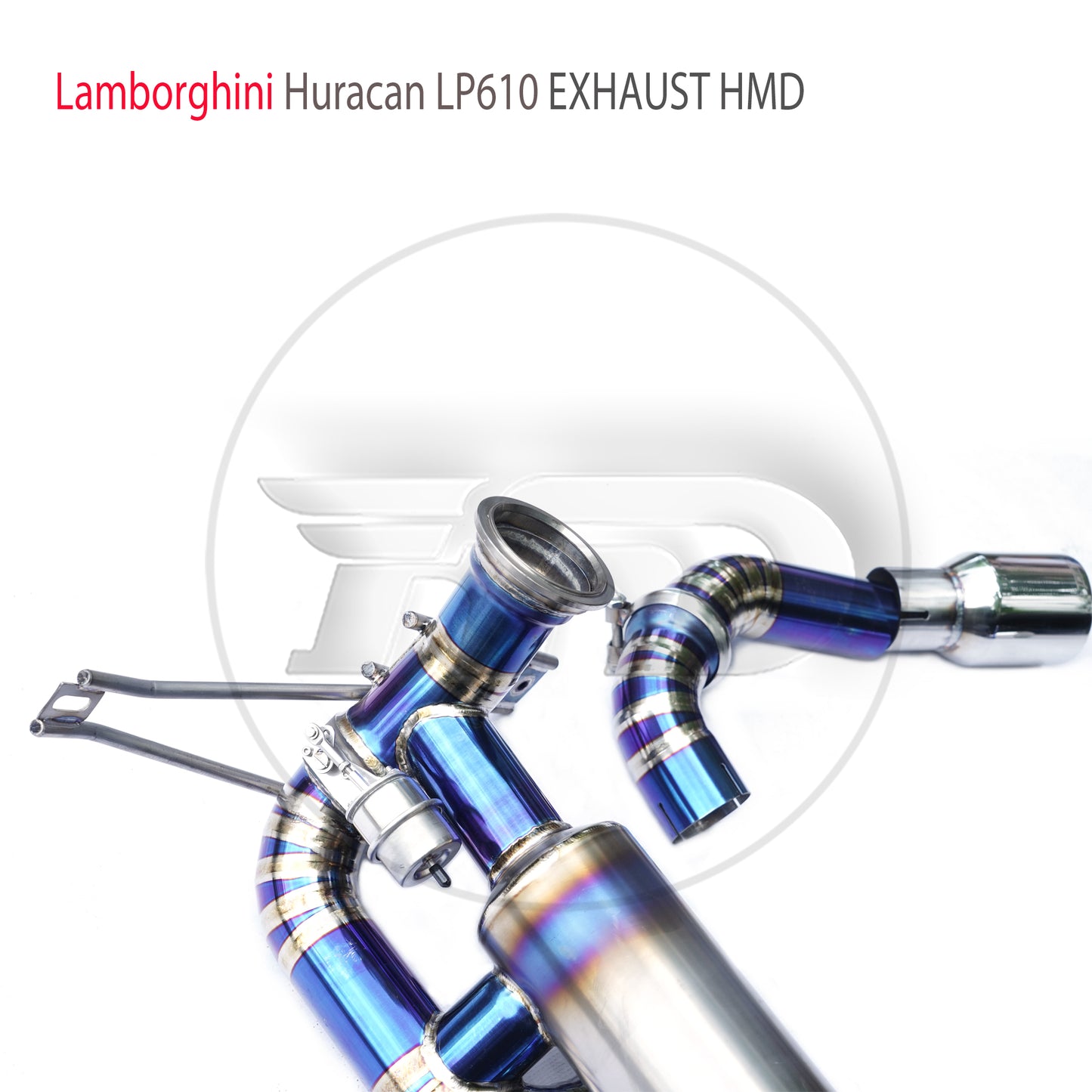 Titanium Alloy Exhaust System Performance Catback For Lamborghini Huracan LP610 Modify STO Style Rear Bumper Valve Muffler