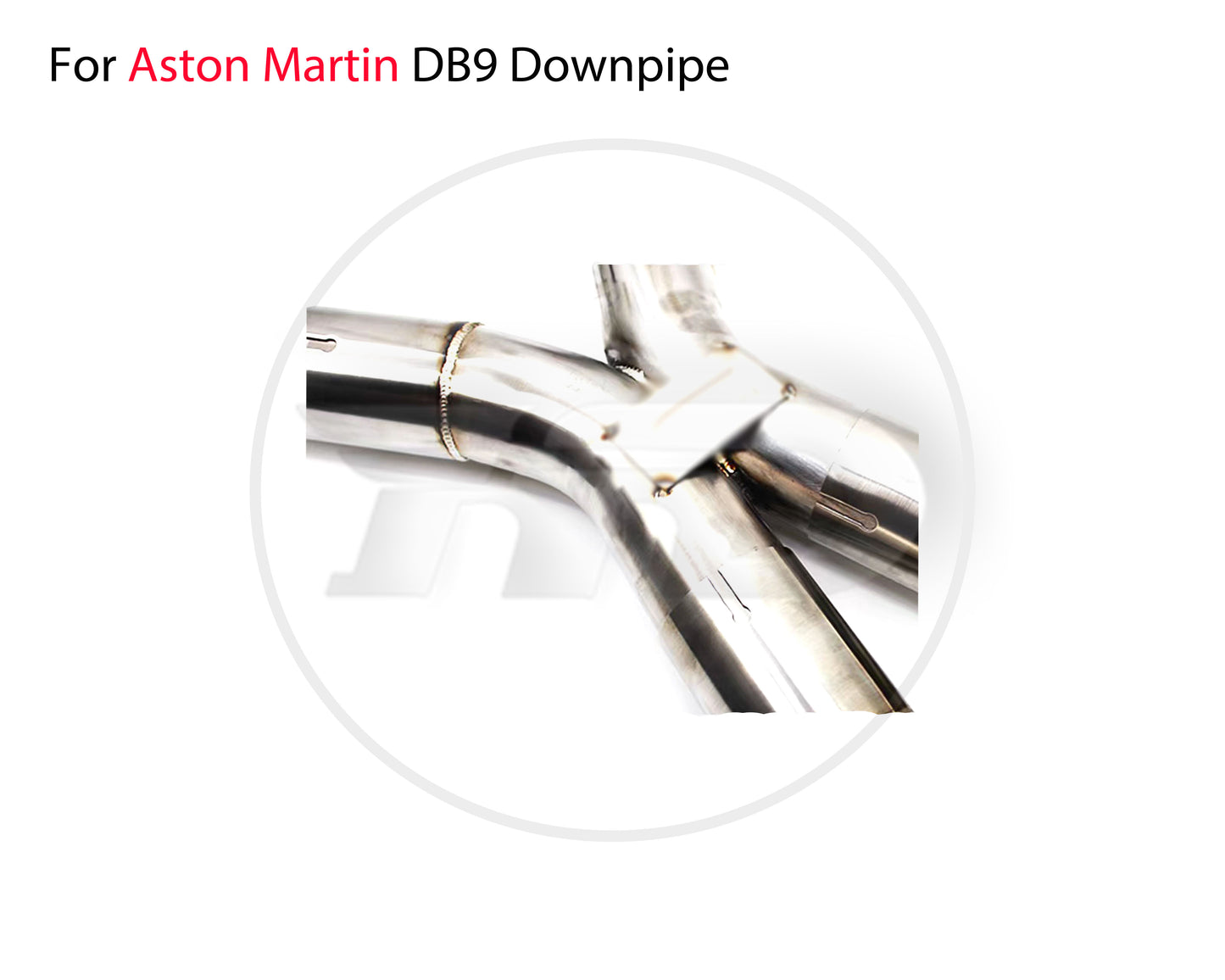 For Exhaust System Front Pipe X Tube for Aston Martin DB9 Vantage Zagato Rapide 6.0L V12 Without Cat