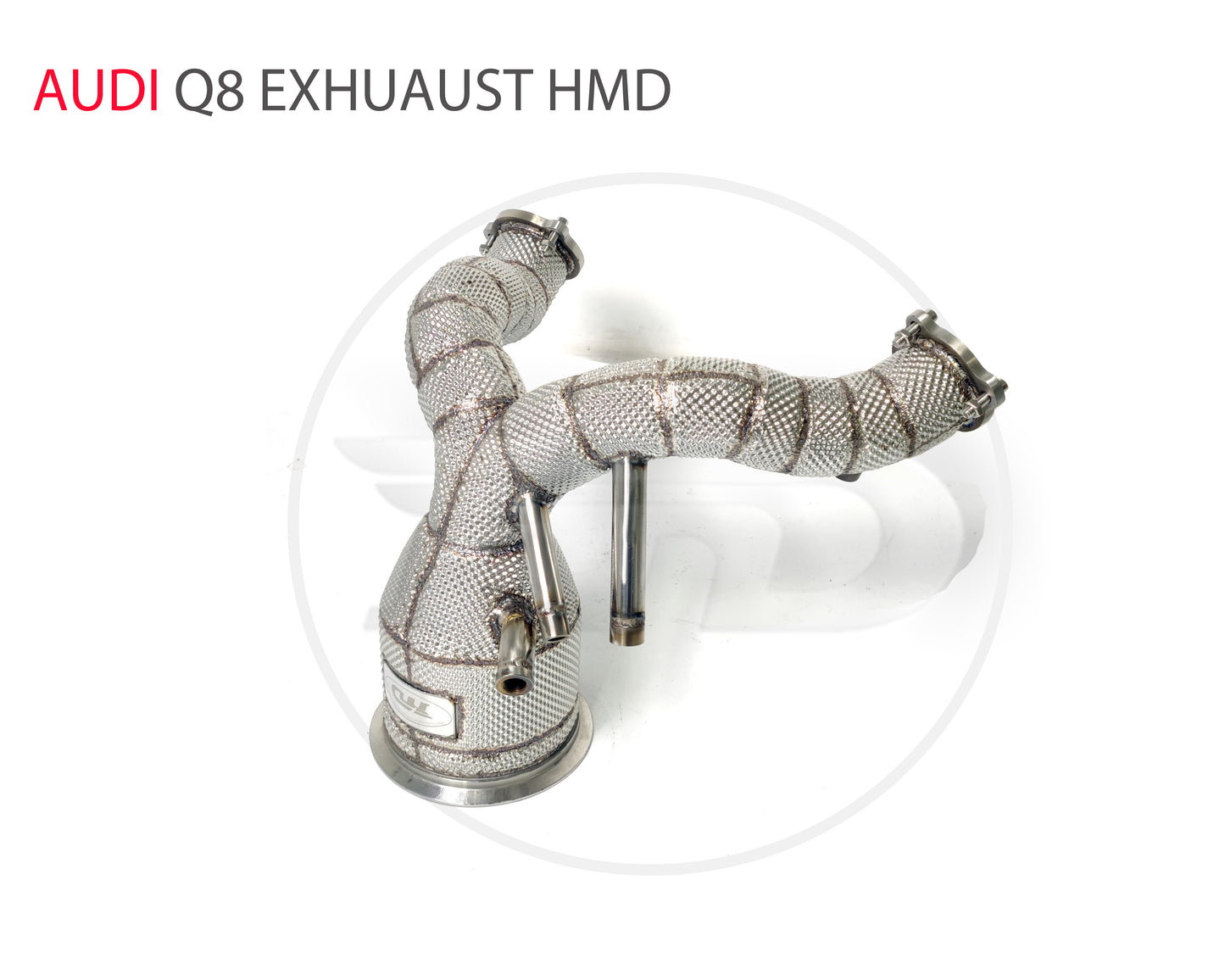 Exhaust Manifold High Flow Downpipe for Audi Q8 3.0T 2019-2023 OPF Version Car Accessories With Catalytic Catless Pipe