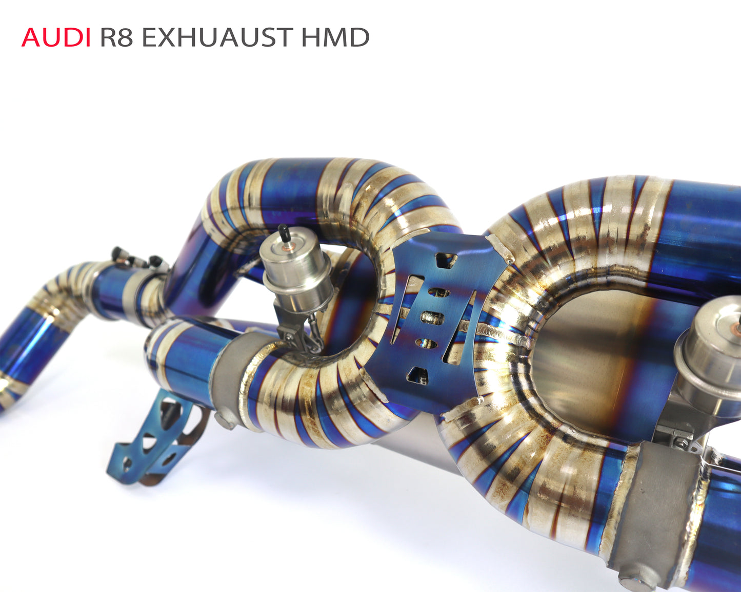 For Titanium Alloy Exhaust System Performance Catback for Audi R8 Auto Modification Valve Muffler Single Or Dual Exit