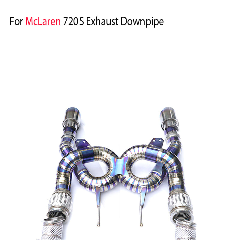 Titanium Alloy Exhaust System Performance Catback And Downpipe for McLaren 720S Auto Modification Electronic Valve Muffler