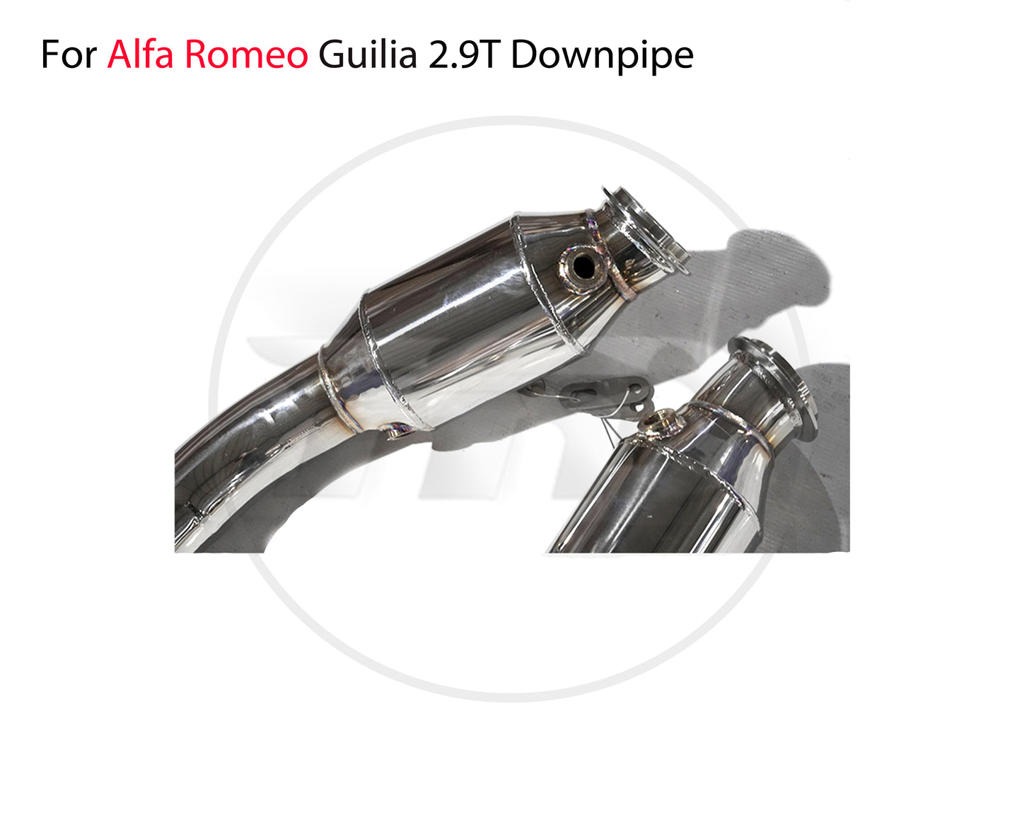 For Exhaust Manifold Downpipe for Alfa Romeo Giulia Stelvio Car Accessories Without Catalytic Converter Header Without Cat Pipe