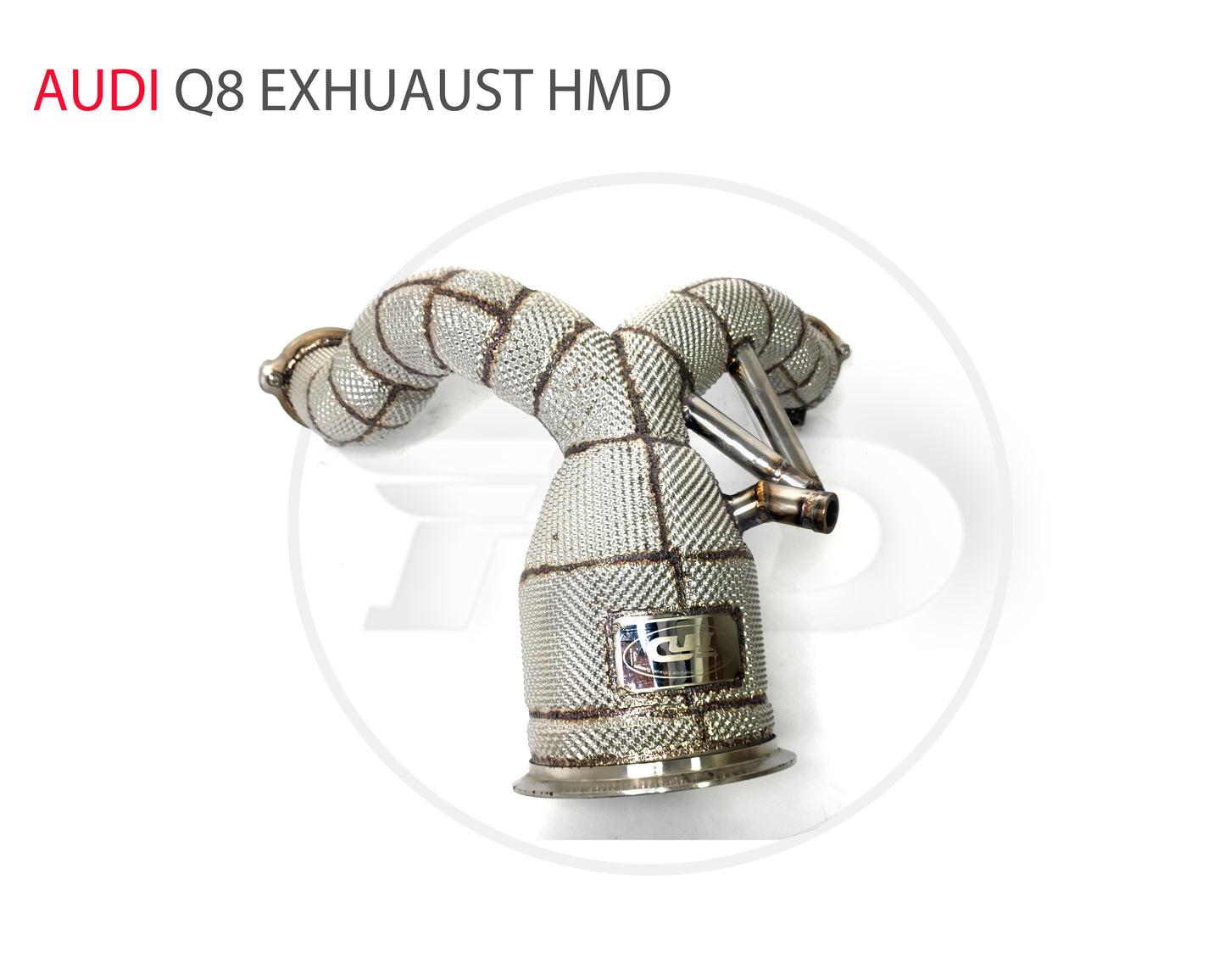 Exhaust Manifold High Flow Downpipe for Audi Q8 3.0T 2019-2023 OPF Version Car Accessories With Catalytic Catless Pipe