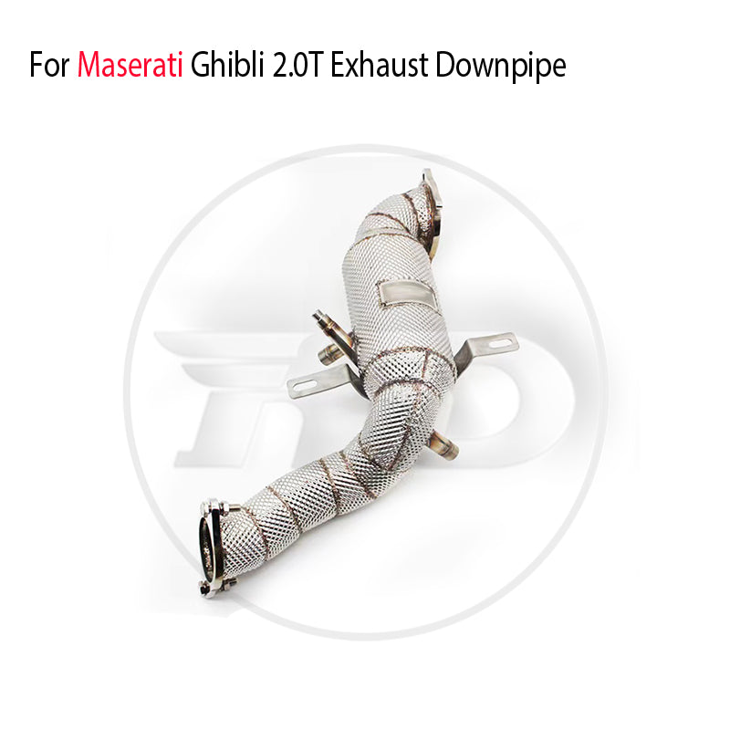 Stainless Steel Exhaust System High Flow Performance Downpipe for Maserati Ghibli 2.0T Car Accessories With Catalyst