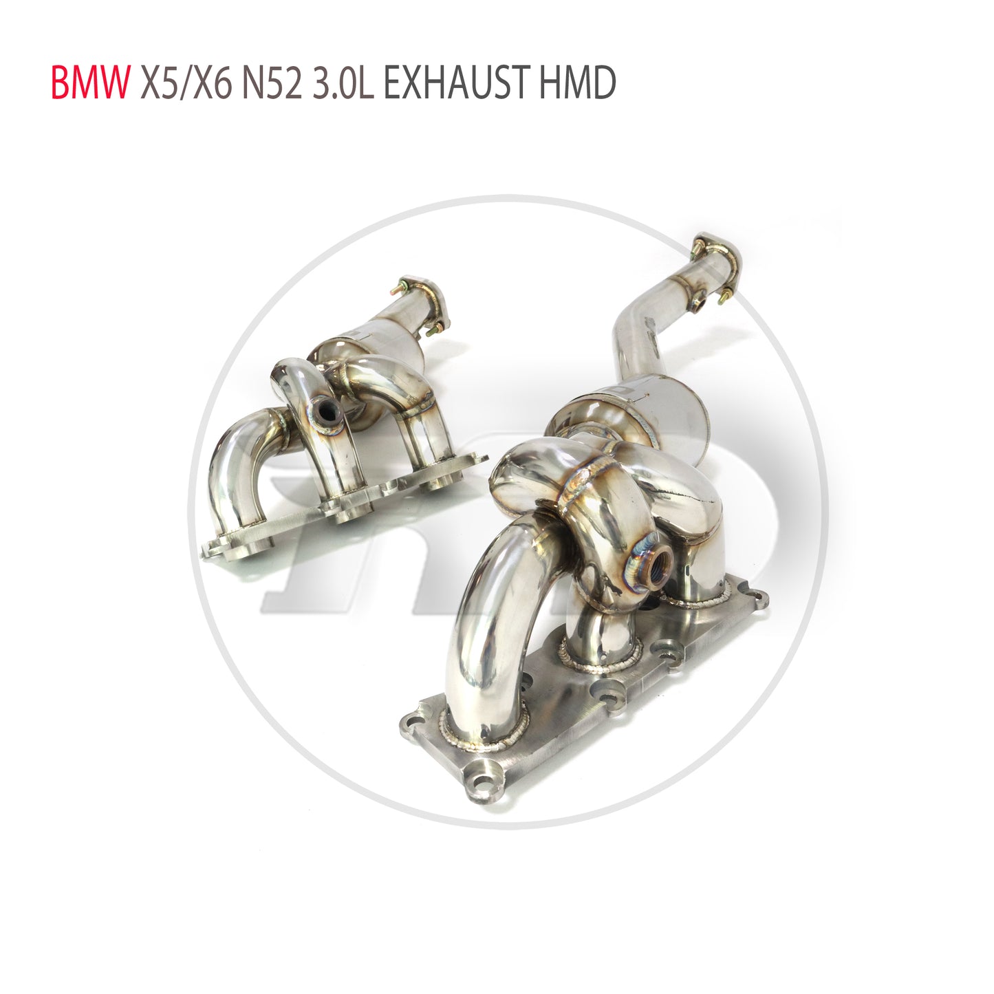 Exhaust System Manifold High Flow Performance Downpipe for BMW X5 X6 N52 3.0L Engine Car Accessories With Catalytic