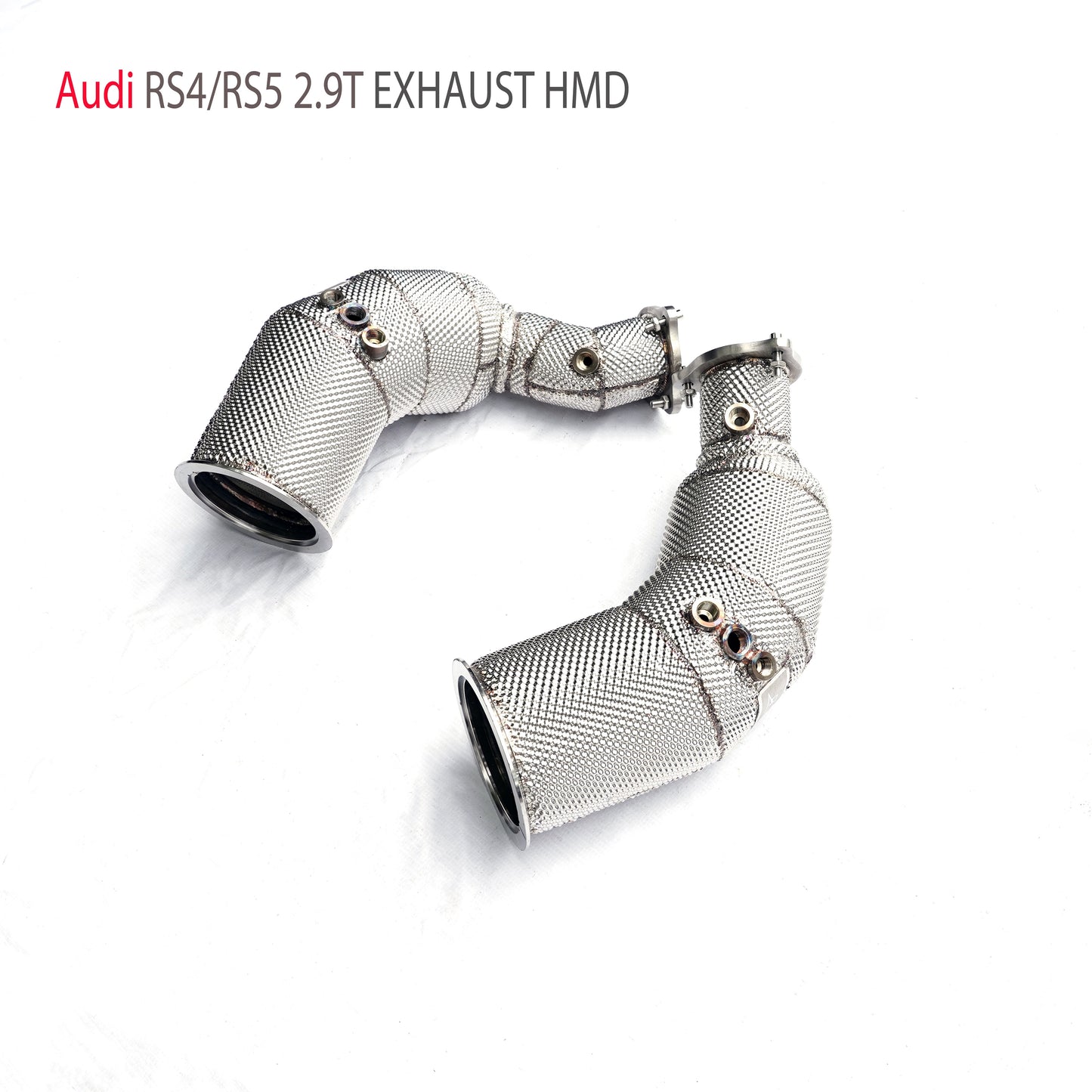 Exhaust System High Flow Performance Downpipe for Audi RS4 RS5 2.9T Car Accessories With Cat Pipe