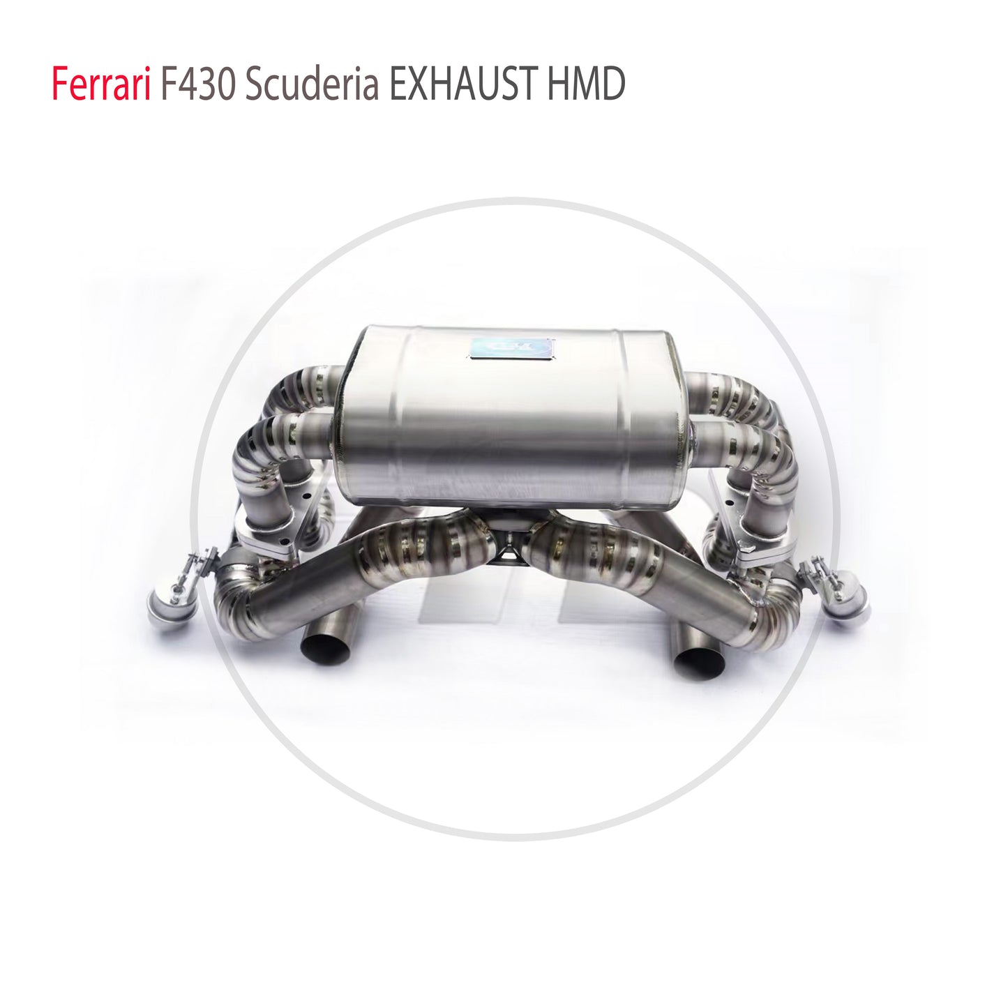 Titanium Alloy Exhaust System Performance Catback for Ferrari F430 Scuderia Auto Modification Electronic Valve Muffler