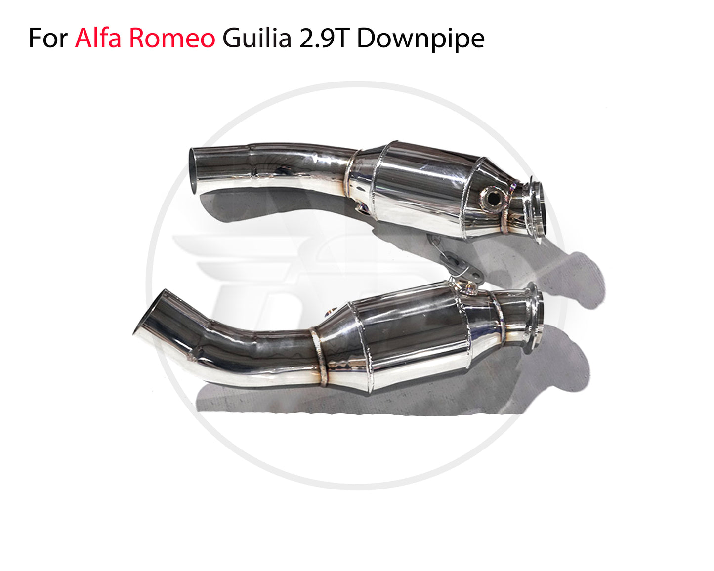 For Exhaust Manifold Downpipe for Alfa Romeo Giulia Stelvio Car Accessories Without Catalytic Converter Header Without Cat Pipe