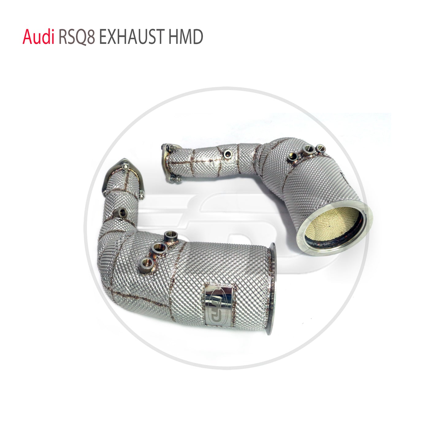 Exhaust System High Flow Performance Downpipe for Audi RSQ8 4.0T With Catalytic Converter Racing Pipe