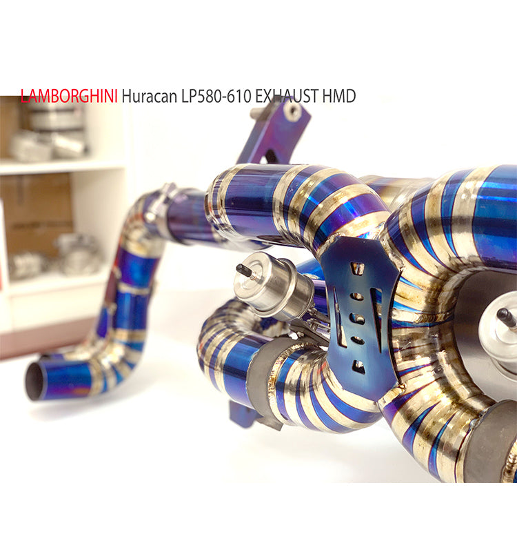 For Lamborghini Huracan LP580-2 LP610-4 Coupe 5.2 Titanium Valve Catback Exhaust System