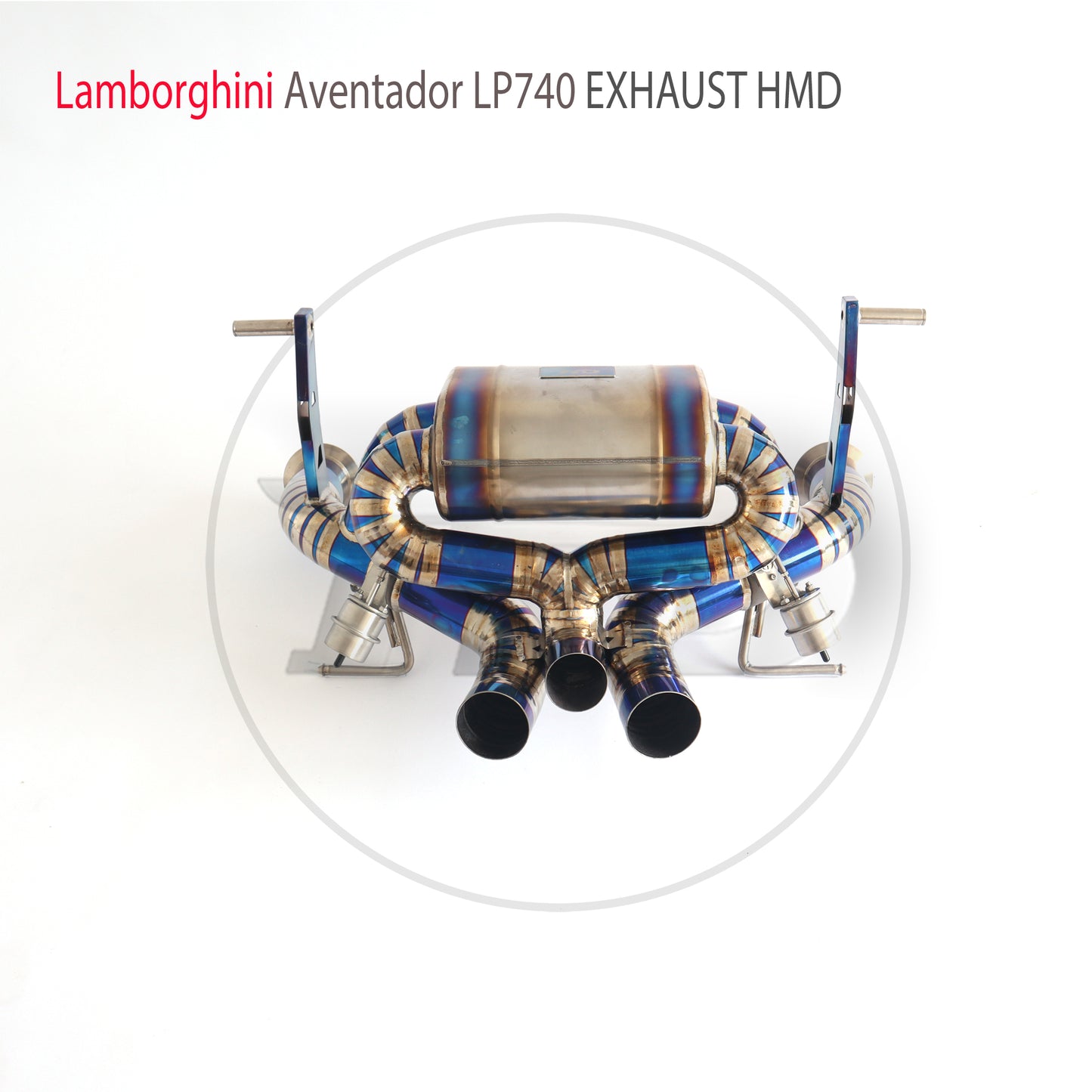 Titanium Alloy Exhaust System Performance Catback for Lamborghini Aventador S LP740-4 Valve Muffler