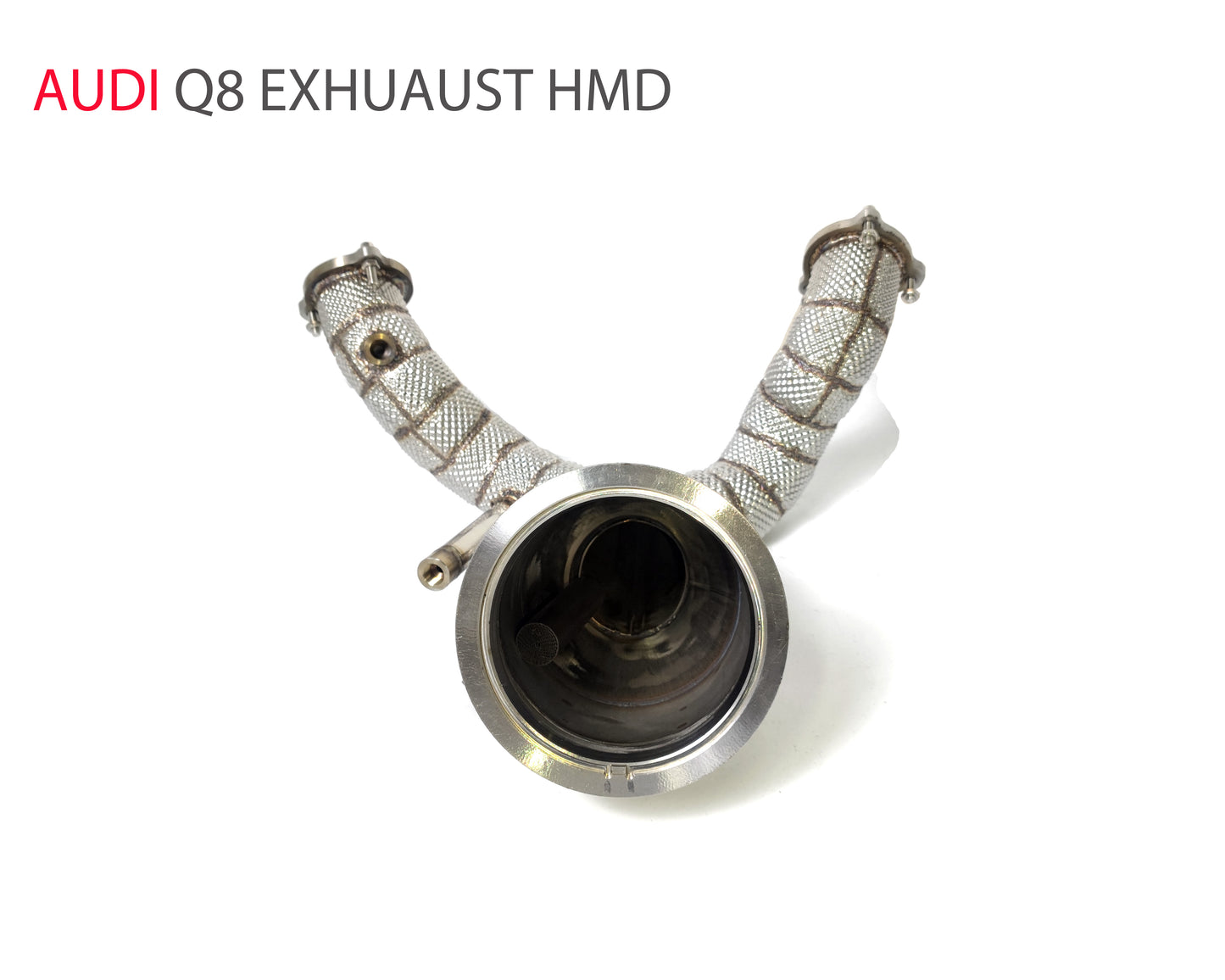 For Exhaust Manifold High Flow Downpipe for Audi Q8 3.0T Car Accessories With Catalytic Header Without Cat Catless Pipe