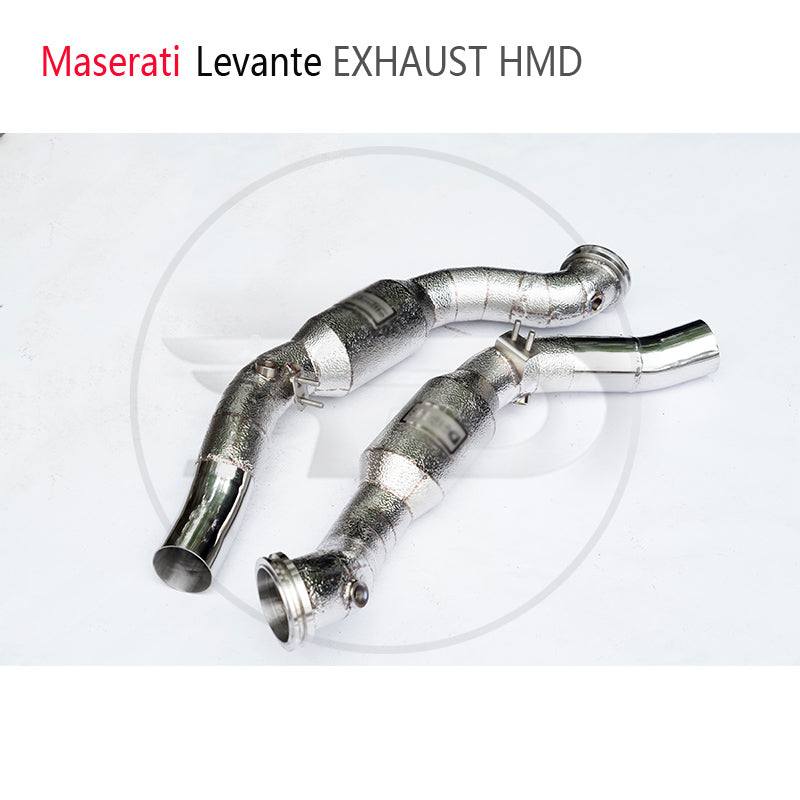 Car Accessories Stainless Steel Exhaust Downpipe for Maserati Levante With Catalytic Converter Manifold Catless Header