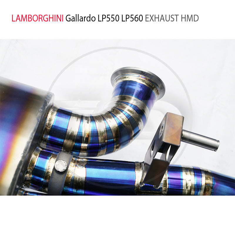 Titanium Alloy Exhaust System Catback Is Suitable For Lamborghini Gallardo LP560-4 Auto Modification Electronic Valve