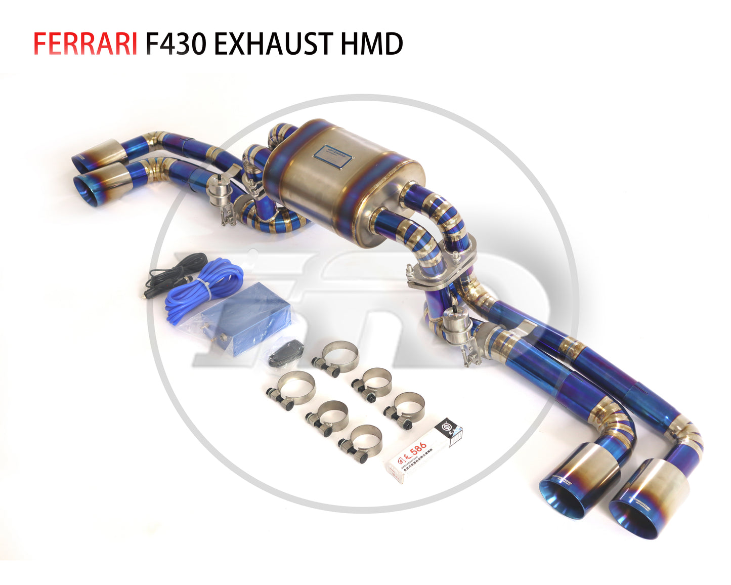 Titanium Alloy Exhaust System Performance Catback for Ferrari F430 Spider 4.3L Valve Muffler
