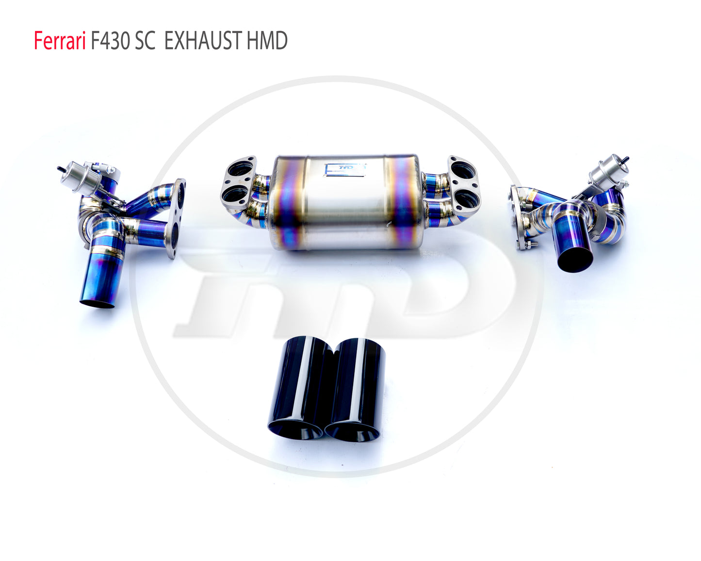 Titanium Alloy Exhaust Downpipe Modified for Ferrari F430 SC Auto Replacement Modification Electronic Valve