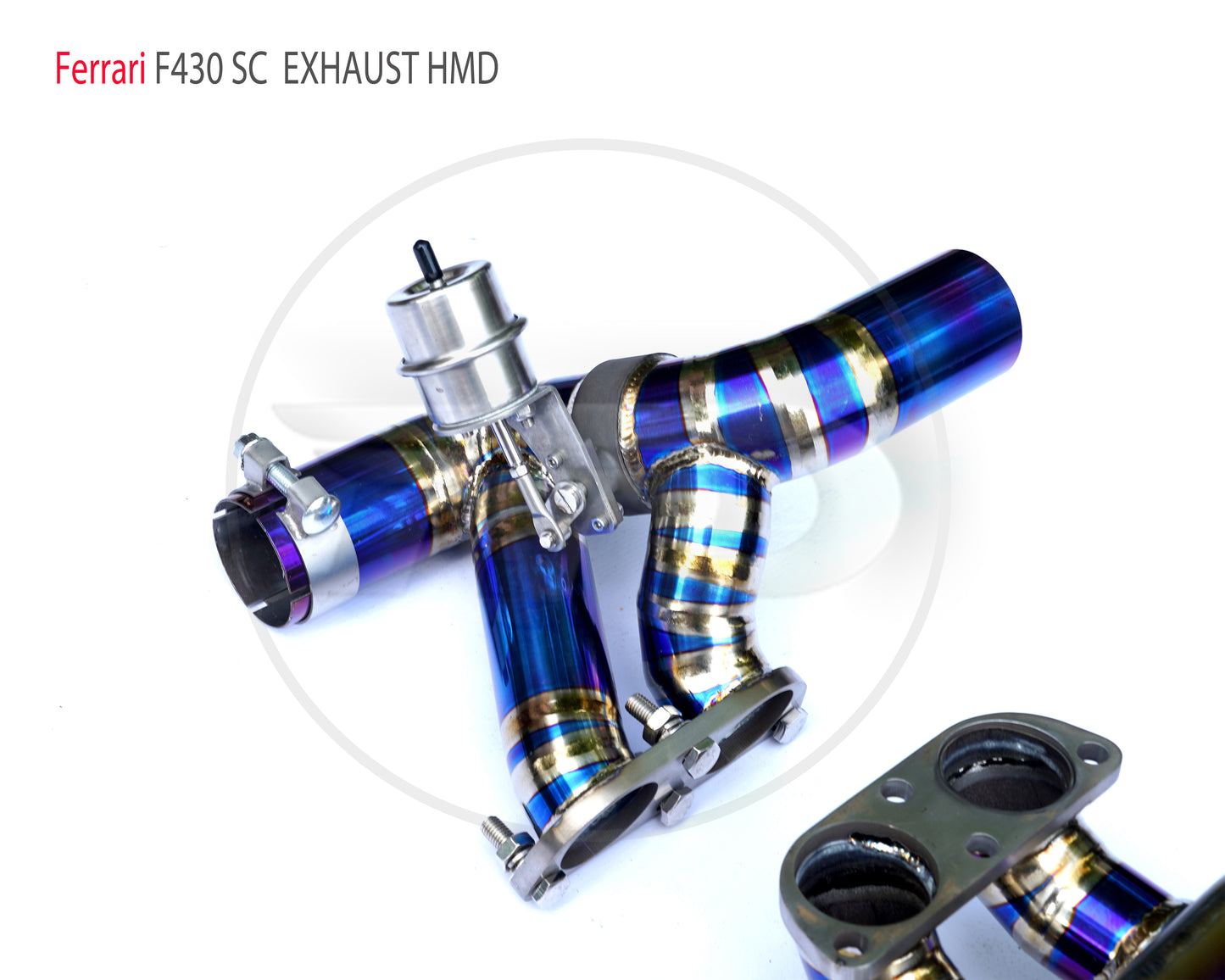 Titanium Alloy Exhaust Downpipe Modified for Ferrari F430 SC Auto Replacement Modification Electronic Valve