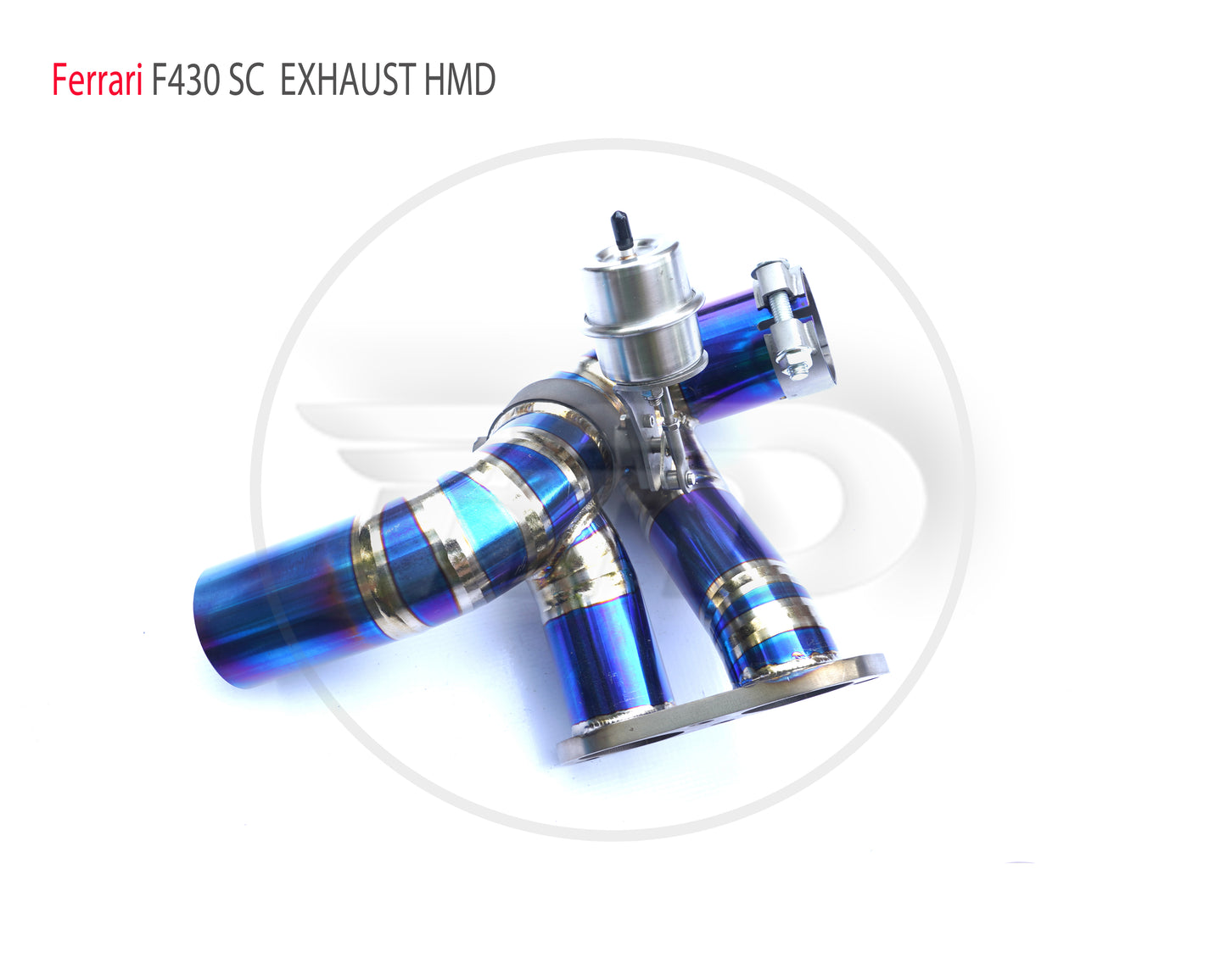 Titanium Alloy Exhaust Downpipe Modified for Ferrari F430 SC Auto Replacement Modification Electronic Valve