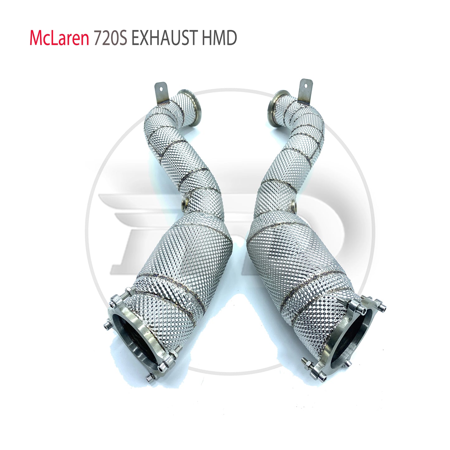 Stainless Steel Exhaust System High Flow Performance Downpipe For McLaren 720S Auto Modification