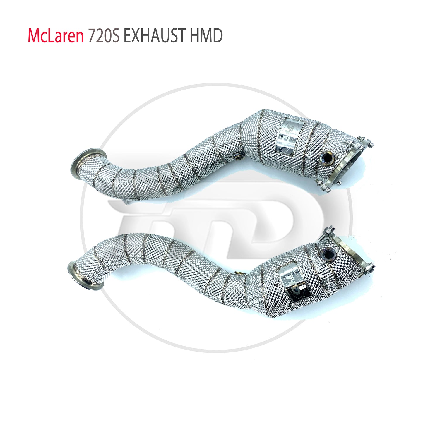 Stainless Steel Exhaust System High Flow Performance Downpipe For McLaren 720S Auto Modification