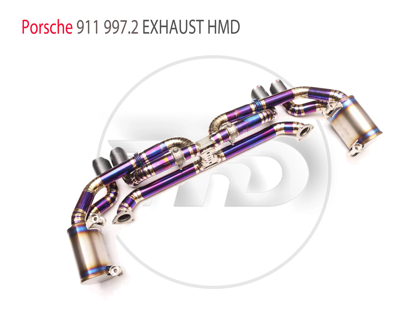 Titanium Alloy Exhaust Pipe Manifold Downpipe is Suitable for Porsche 911 997.2 Auto Modification Electronic Valve Muffler Extra 2% Off