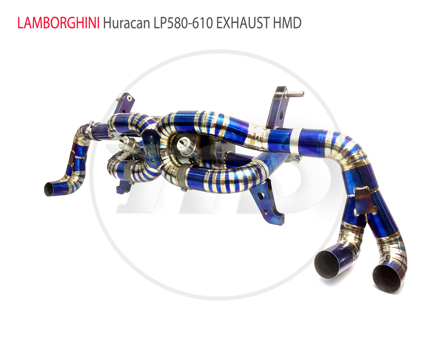 Titanium Alloy Exhaust Manifold Downpipe is Suitable For Lamborghini Huracan LP610 Muffler With Valve For Cars
