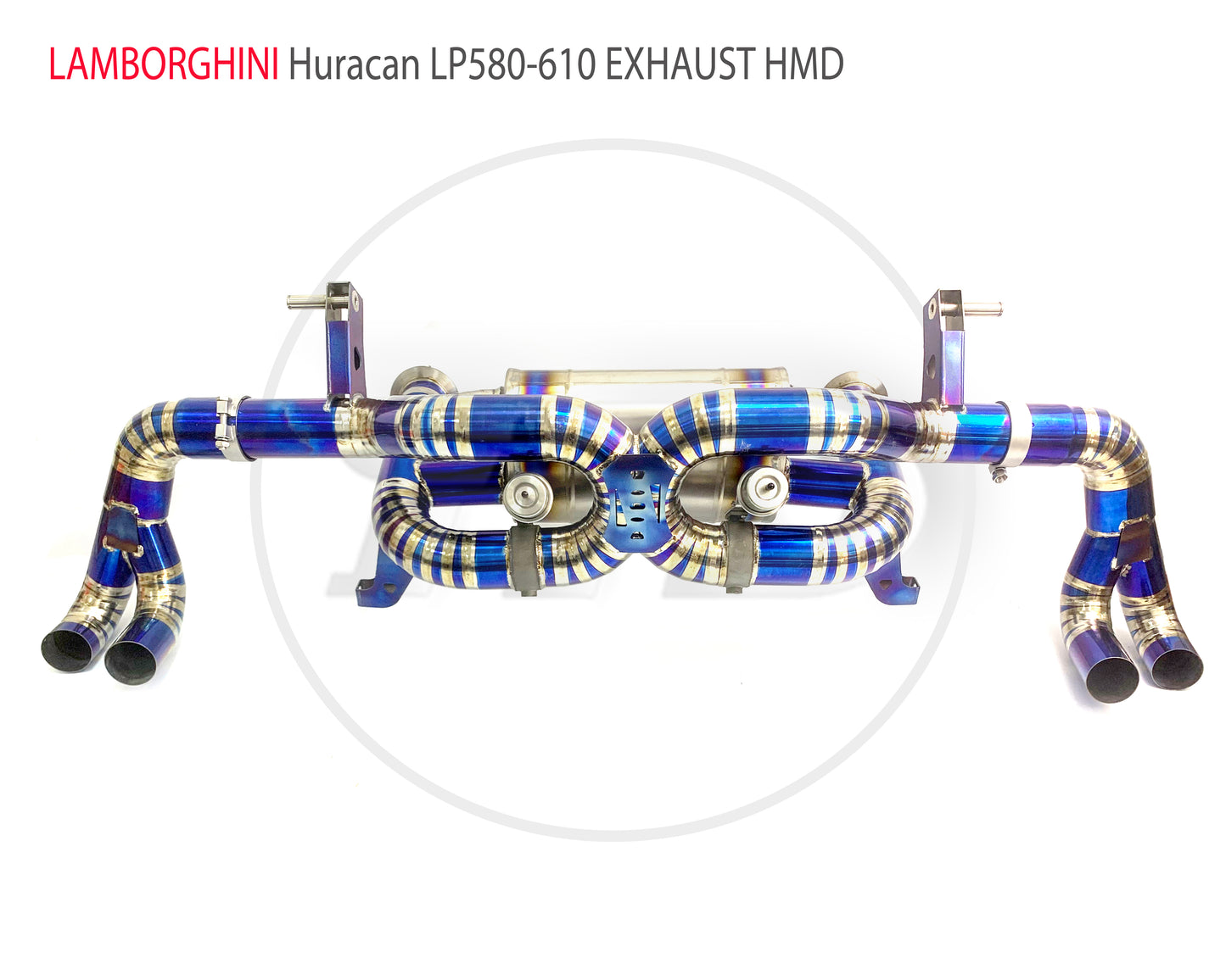 Titanium Alloy Exhaust Manifold Downpipe is Suitable For Lamborghini Huracan LP610 Muffler With Valve For Cars