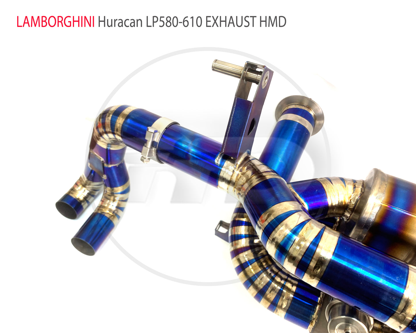 Titanium Alloy Exhaust Manifold Downpipe is Suitable For Lamborghini Huracan LP610 Muffler With Valve For Cars