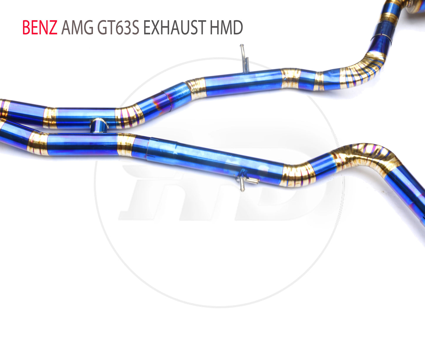 Titanium Alloy Exhaust Pipe Manifold Downpipe is Suitable for BENZ AMG GT63S Auto Modification Electronic Valve