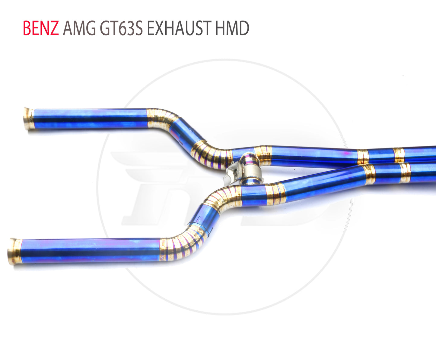 Titanium Alloy Exhaust Pipe Manifold Downpipe is Suitable for BENZ AMG GT63S Auto Modification Electronic Valve