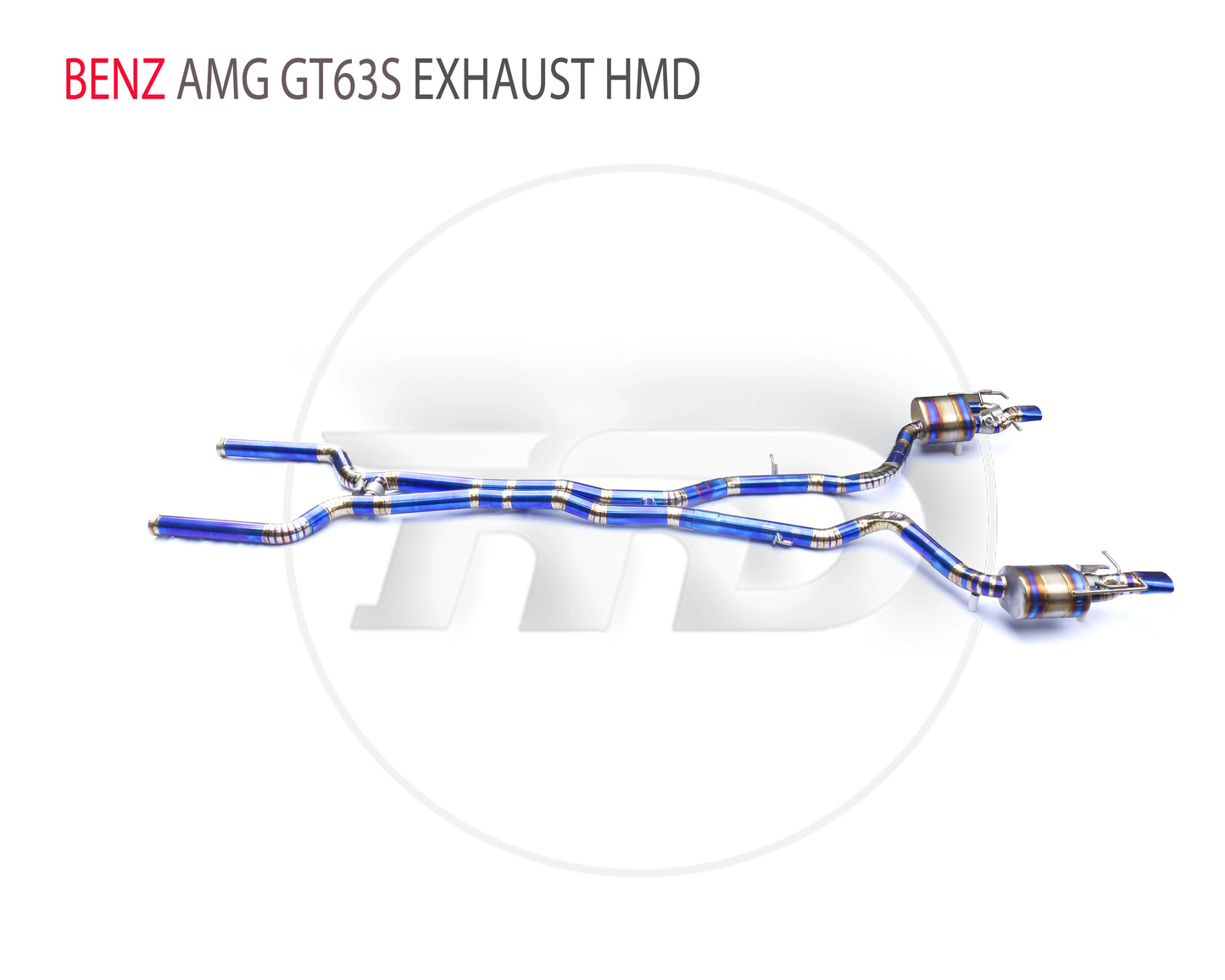 Titanium Alloy Exhaust Pipe Manifold Downpipe is Suitable for BENZ AMG GT63S Auto Modification Electronic Valve