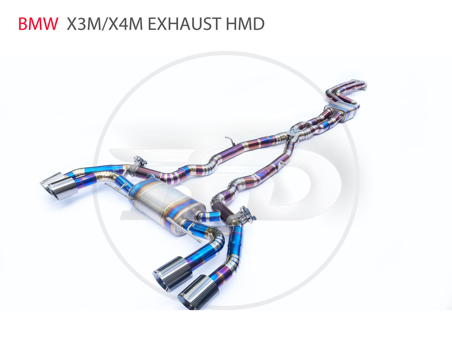 Titanium Alloy Exhaust Pipe Manifold Downpipe is Suitable for BMW X3M X4M F97 F98 G07 Auto Modification Electronic Valve